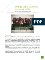 Estudio Preliminar del Área de Conservación Voluntaria de la UTFV