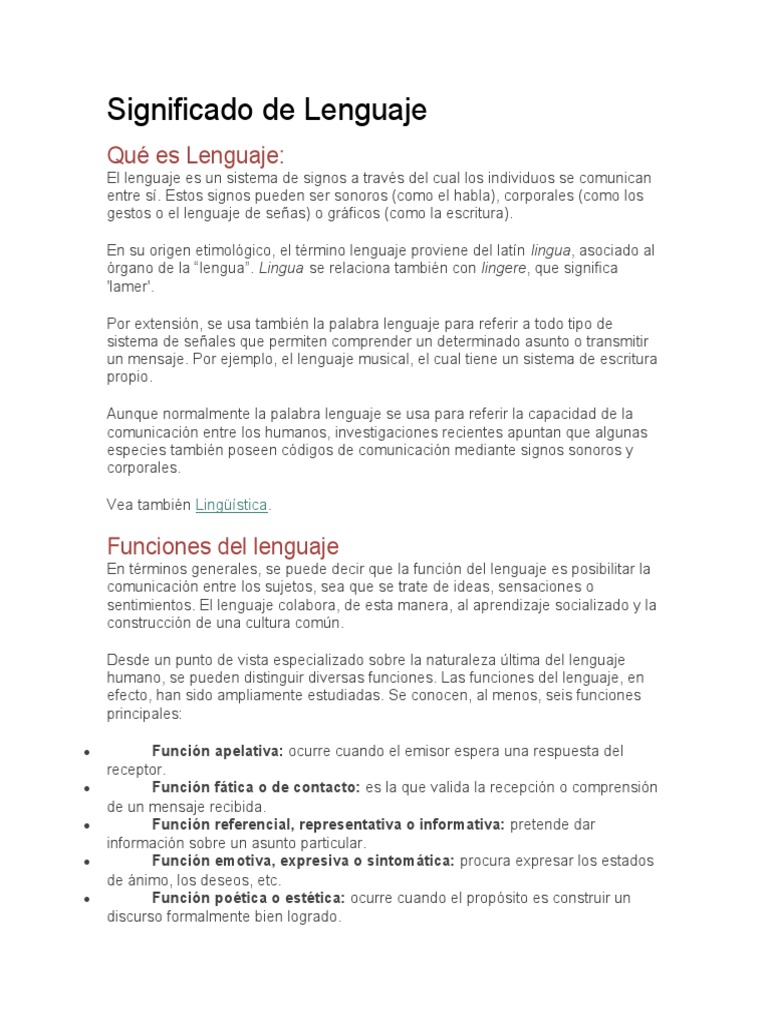 Significado y funciones del lenguaje | PDF | Dialecto | Habla