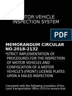 Motor Vehicle Inspection System