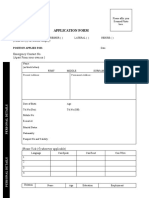 Company Application Form