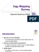 Ontology Mapping Survey: Siyamed Seyhmus SINIR
