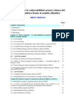 Evaluación de La Vulnerabilidad Actual y Futura Del Recurso Hídrico Frente Al Cambio Climático