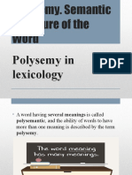 Polysemy Types Explained