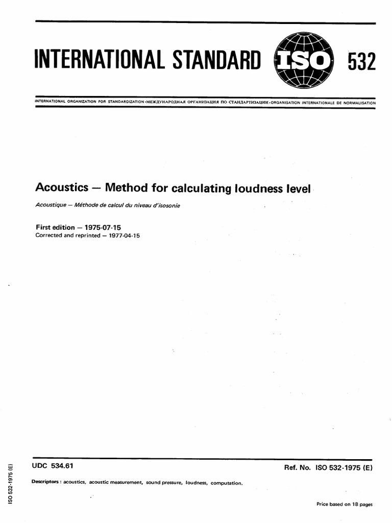 Iso 532 | PDF