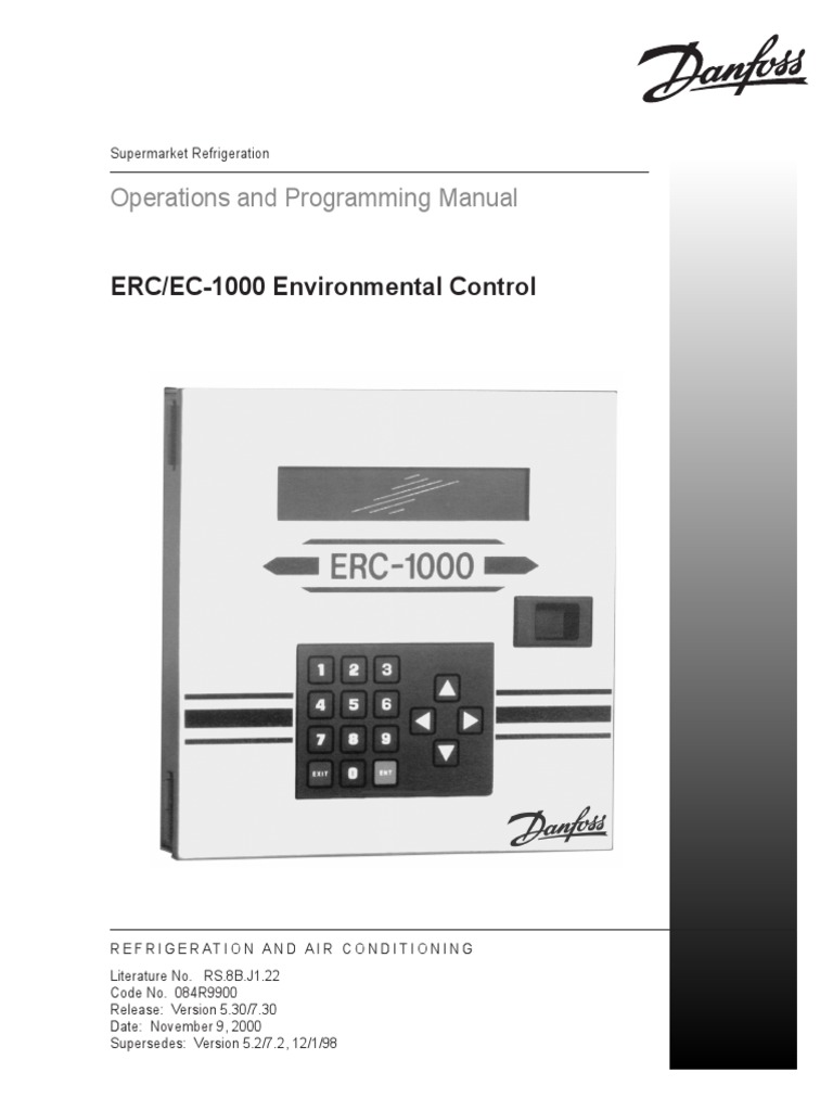 Danfoss ERC-EC-1000 Opns & Prog Manual PDF | PDF | Input/Output | Modem