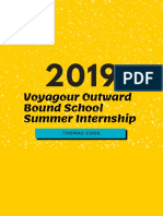 Voyagour Outward Bound School Summer Internship: Thomas Cook