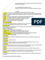 Communication Process and Elements