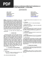 The Effect of Using Minimum and Maximum Utility Fault Contributions On Arc Flash Study Results - A Case Study