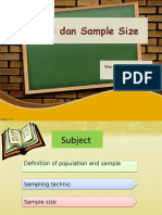 Bu Dita Populasi Dan Sample Size