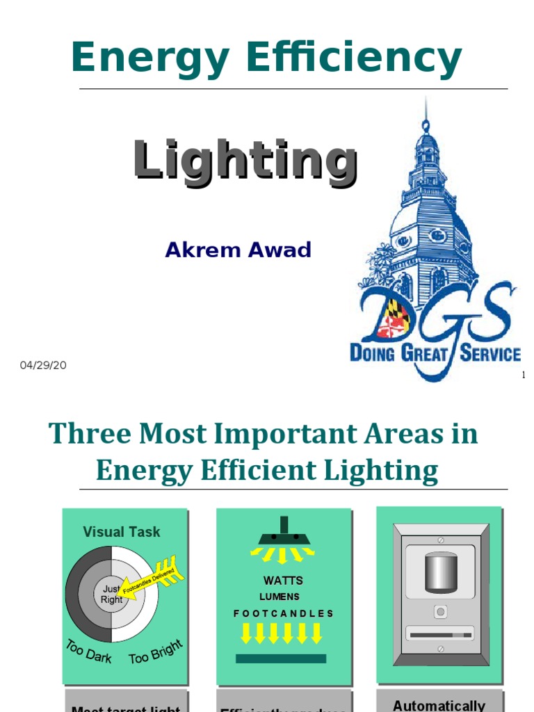 Energy Efficient Lighting Strategies | PDF | Fluorescent Lamp | Lighting