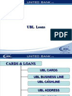 PressenTatIon of UBL (Loan)