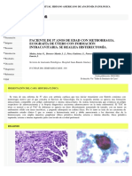 Caso Clinico de Patologia Endometrial