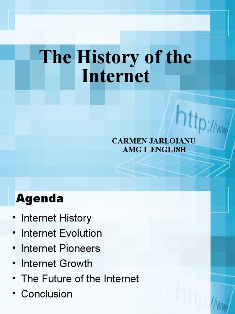 1 The History of The Internet Presentation | PDF | Internet | World Wide Web