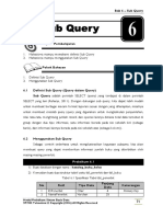 Bab 6 - Sub Query PDF
