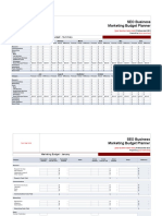 Business Marketing Budject Planner