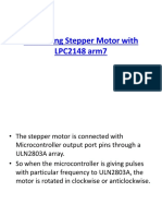 Interfacing Stepper Motor With LPC2148 Arm7