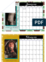 Calendar of Tony