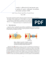 Pinzas Opticas, Informe de Laboratorio