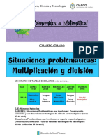 Números Naturales - Situaciones Problemáticas Multiplicaicón y División - 4° Grado