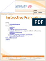 Instructivo Franquicias Versión 2.145