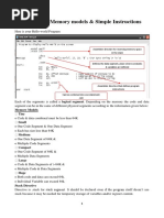 Interrupts, Memory Models & Simple Instructions