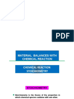 Chemical Reaction Stoichiometry and Material Balances