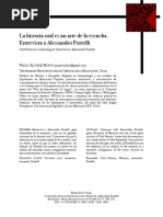 Portelli. La Historia Oral Es Un Arte de Escucha