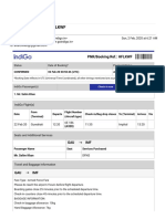 Your Indigo Itinerary - HFLKWF: Pnr/Booking Ref.: HFLKWF