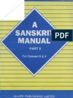 A Sanskrit Manual For High Schools, Part II, For Classes IX & X (R. Antoine)
