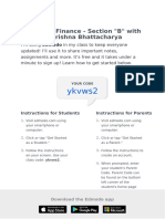 Ykvws2: Corporate Finance - Section "B" With Dr. Bijay Krishna Bhattacharya