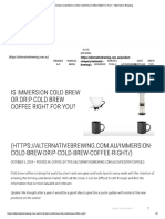 Is Immersion Cold Brew or Drip Cold Bre..