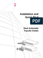 Installation and Quick Start: Rack Automatic Transfer Switch