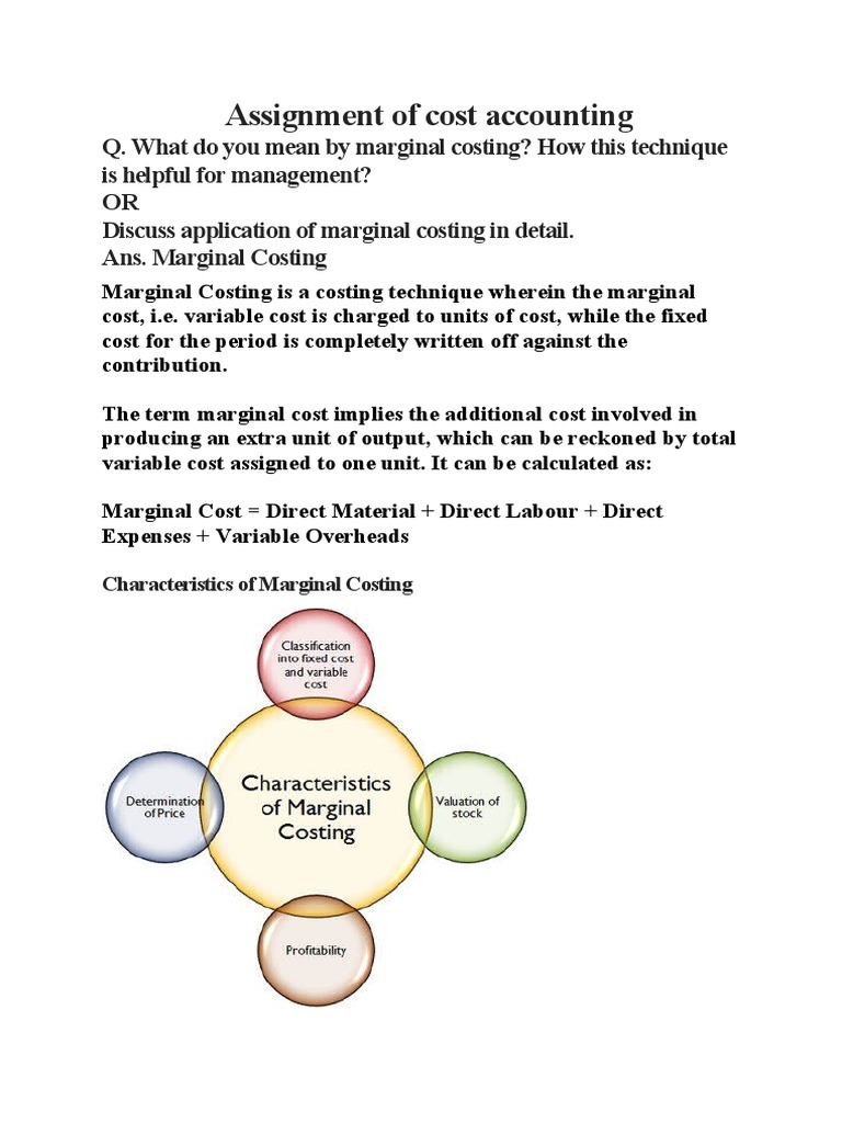 Marginal Costing Applications Explained | PDF | Cost Accounting ...
