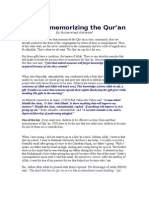 Tips on Memorizing the Qur