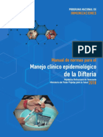 Manual de Normas para El Manejo Epidemioloogico de La Difteria 2018