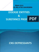 Disease Entities & Substance Profiles: RNSG 2213 Substance-Related Disorders