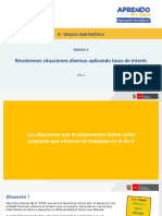 Matemática 4° grado: Tasas de interés