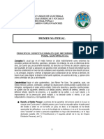 Primer Material. Derecho Procesal Penal I.. 2019.