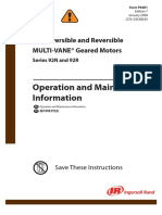 Operation and Maintenance Information: Nonreversible and Reversible MULTI-VANE® Geared Motors