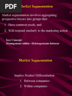 Segmentation Positioning Targetting