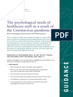 Psychological Needs of Healthcare Staff PDF