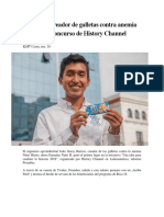 Peruano Creador de Galletas Contra Anemia PDF