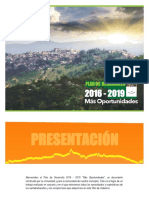 Plan de Desarrollo Santa Bárbara 2016 2019