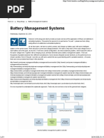 Battery Management Systems