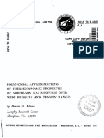 POLYNOMIAL APPROXIMATIONS OF THERMODYNAMIC PROPERTIES