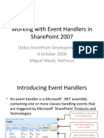 Working With Event Handlers in Share Point 2007