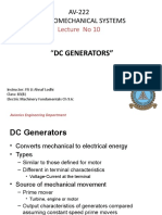 "DC Generators": AV-222 Electromechanical Systems