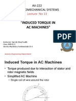 "Induced Torque In: AV-222 Electromechanical Systems