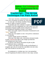 Transcript - The Arrow Technique For Pain Relief--fr