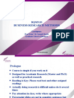 Business Research Methods: Prof Dato' DR Ismail Rejab